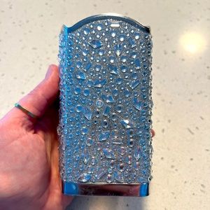 BATH & BODY WORKS SILVER TOSSED GEMS GENTLE FOAMING HAND SOAP SLEEVE HOLDER